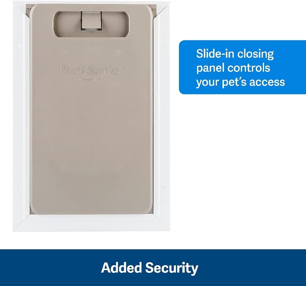 PetSafe Wall Entry Plastic Pet Door - Telescoping Frame Cat & Dog Door
