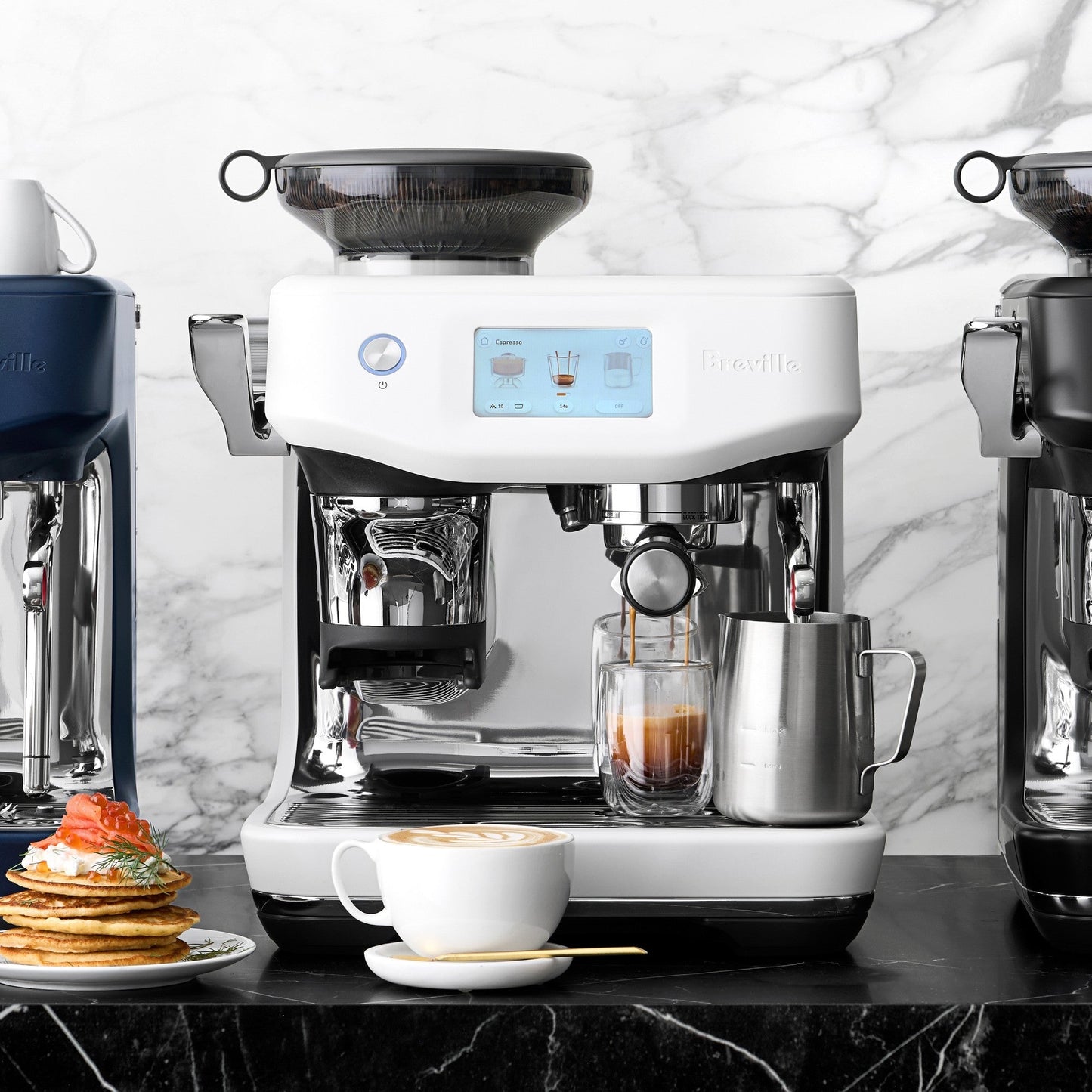 Breville Barista Touch Impress Espresso Machine with Grinder, BES881BSS