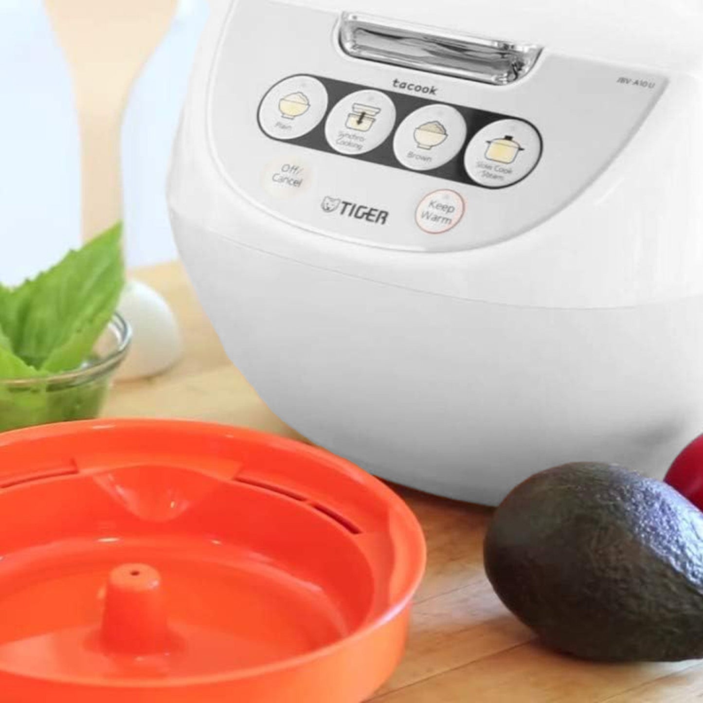TIGER JBV-A10U 5.5-Cup Micom Rice Cooker with Food Steamer Basket