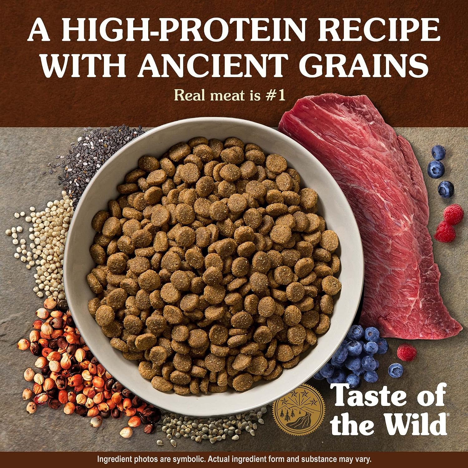 Taste of the Wild Ancient Prairie with Roasted Bison, Roasted Venison and Ancient Grains Dry Dog Food -  Dry Dog Food Taste of the Wild