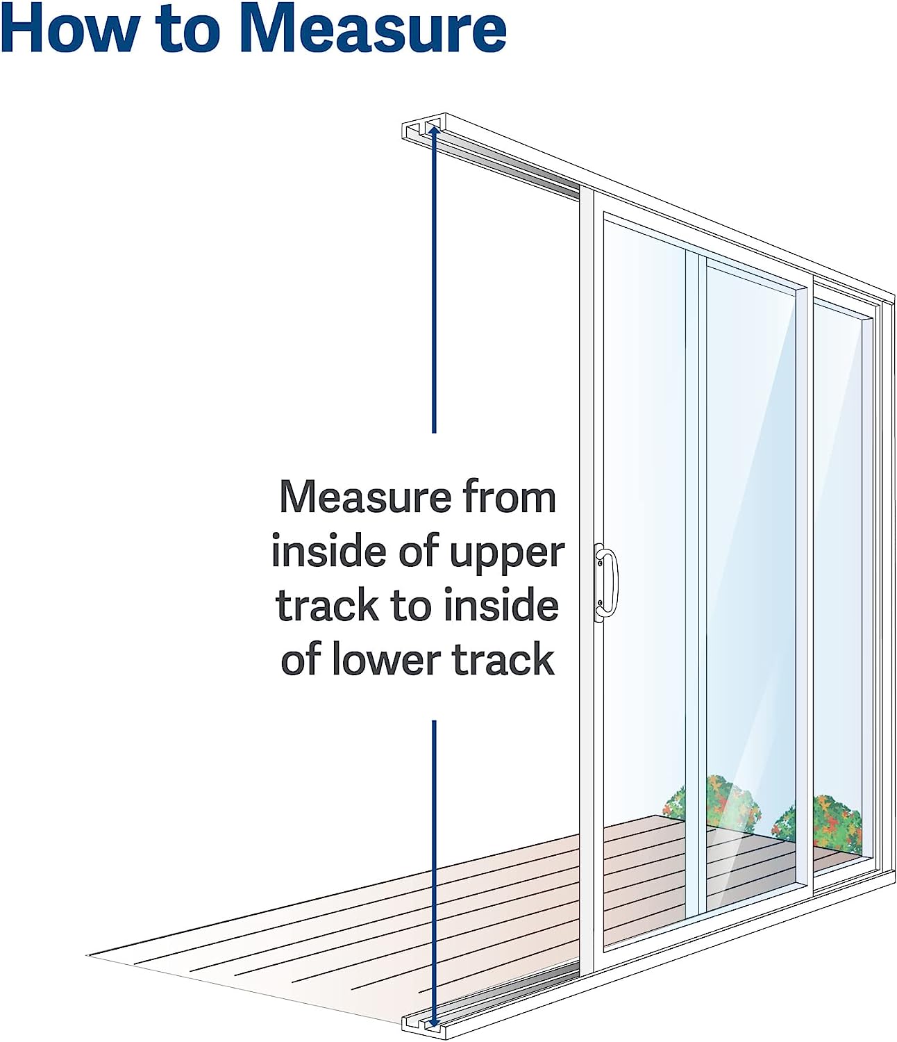 PetSafe 1-Piece Sliding White Glass Pet Door for Dogs & Cats, 96" Adjustable Height