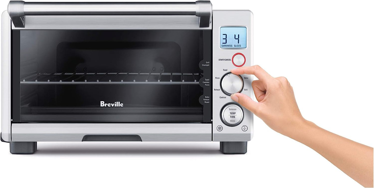 Breville Compact Smart Toaster Oven, Brushed Stainless Steel, BOV650XL
