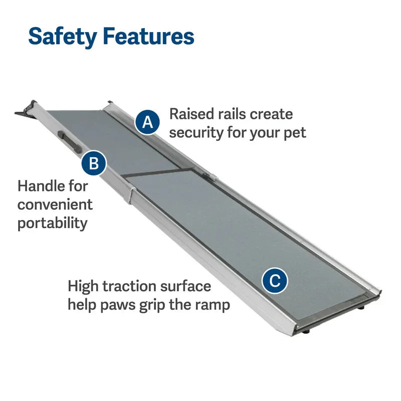 PetSafe Happy Ride Telescoping Dog Ramp, 72" L x 17" W -  Pet Ramp PetSafe