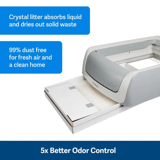 PetSafe ScoopFree Blue/White Crystal Cat Litter Tray Refills, 3 Pack
