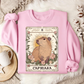 Capybara Tarot Card Shirt, Capybara Lover Shirt, Capybara Flower Shirt, Retro Capybara Shirt