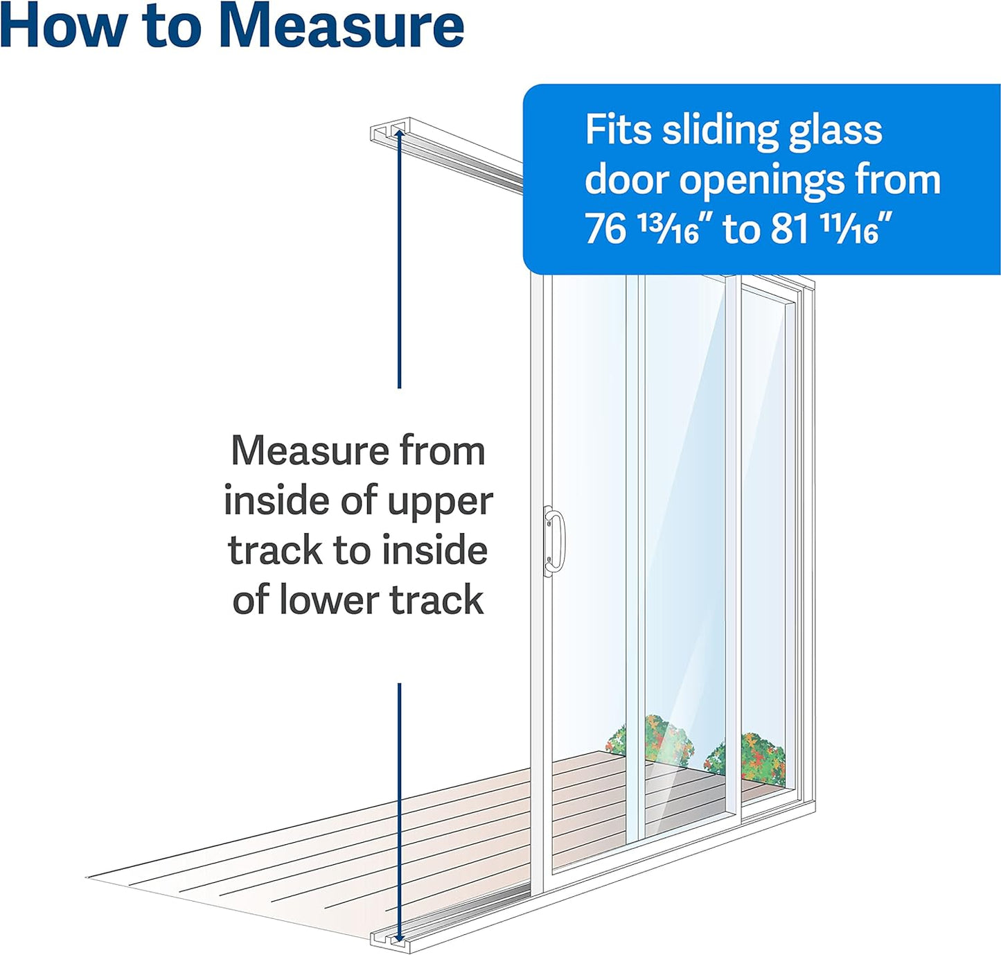 PetSafe 2-Piece Fits Sliding Glass Pet Door 76" - 81" Cat and Dog Door
