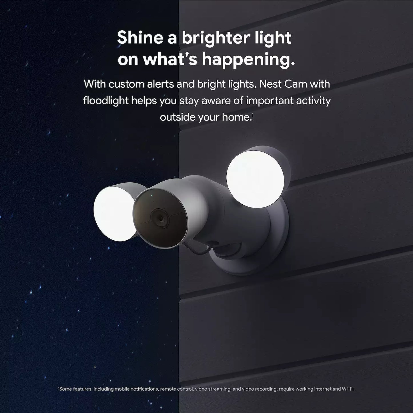 Google Nest Cam Security Camera with Floodlight