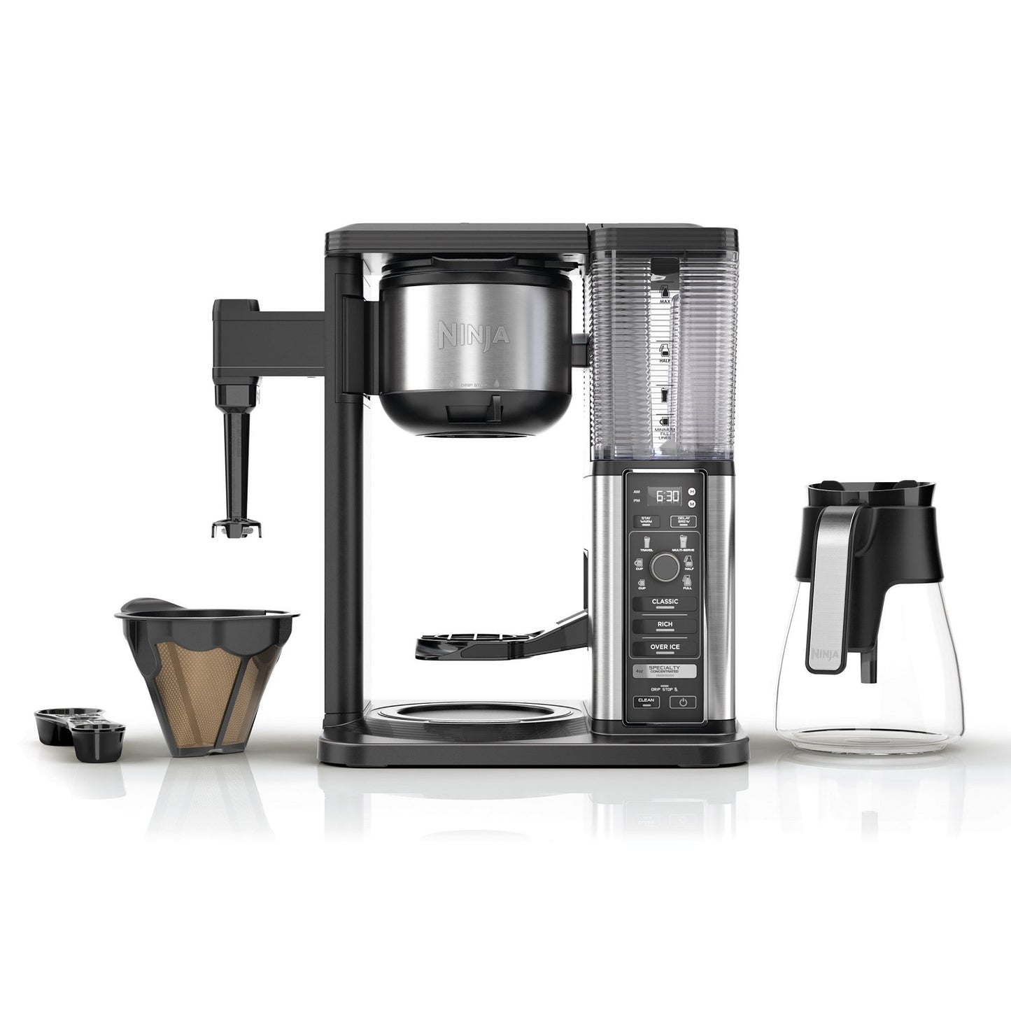 Ninja CM401 Specialty 10-Cup Coffee Maker w/ 4 Brew Styles for Ground Coffee