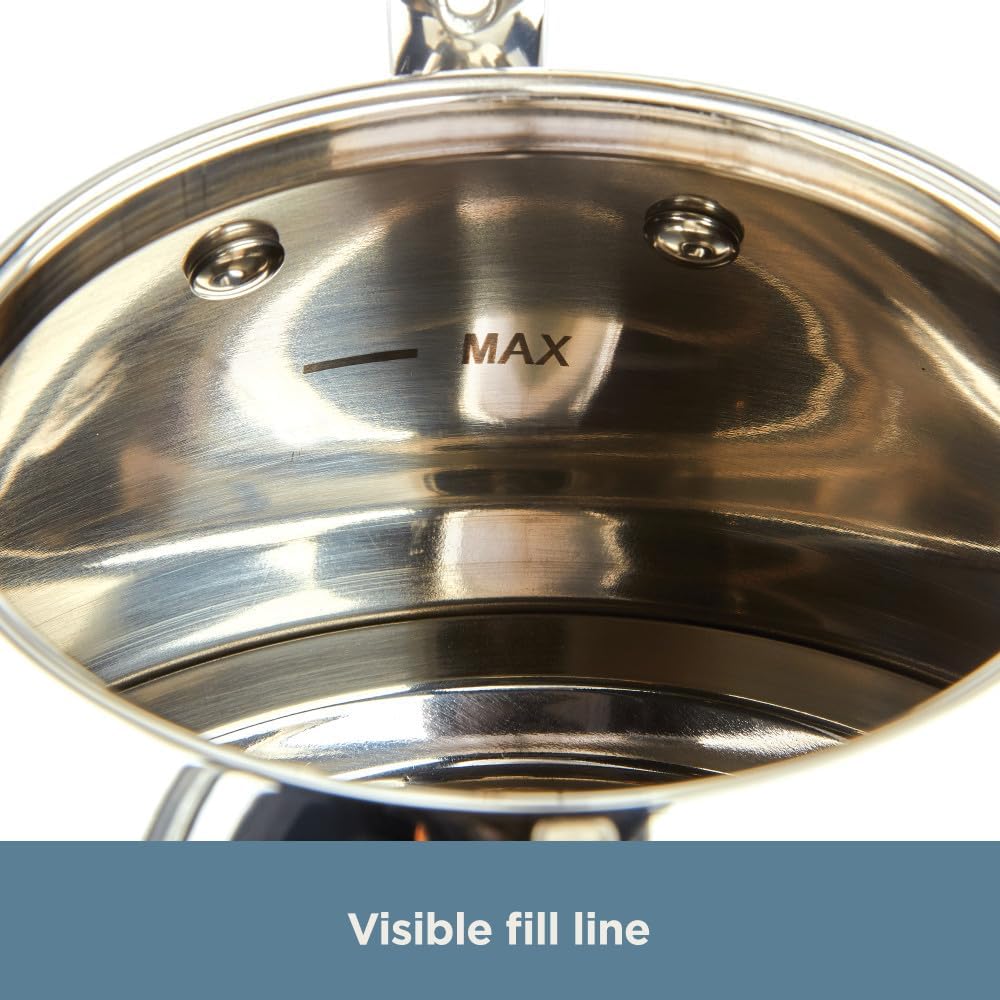 All-Clad Specialty Stainless Steel Tea Kettle 2 QT Induction Pots & Pans, Cookware Silver