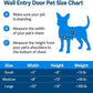 PetSafe Wall Entry Plastic Pet Door - Telescoping Frame Cat & Dog Door