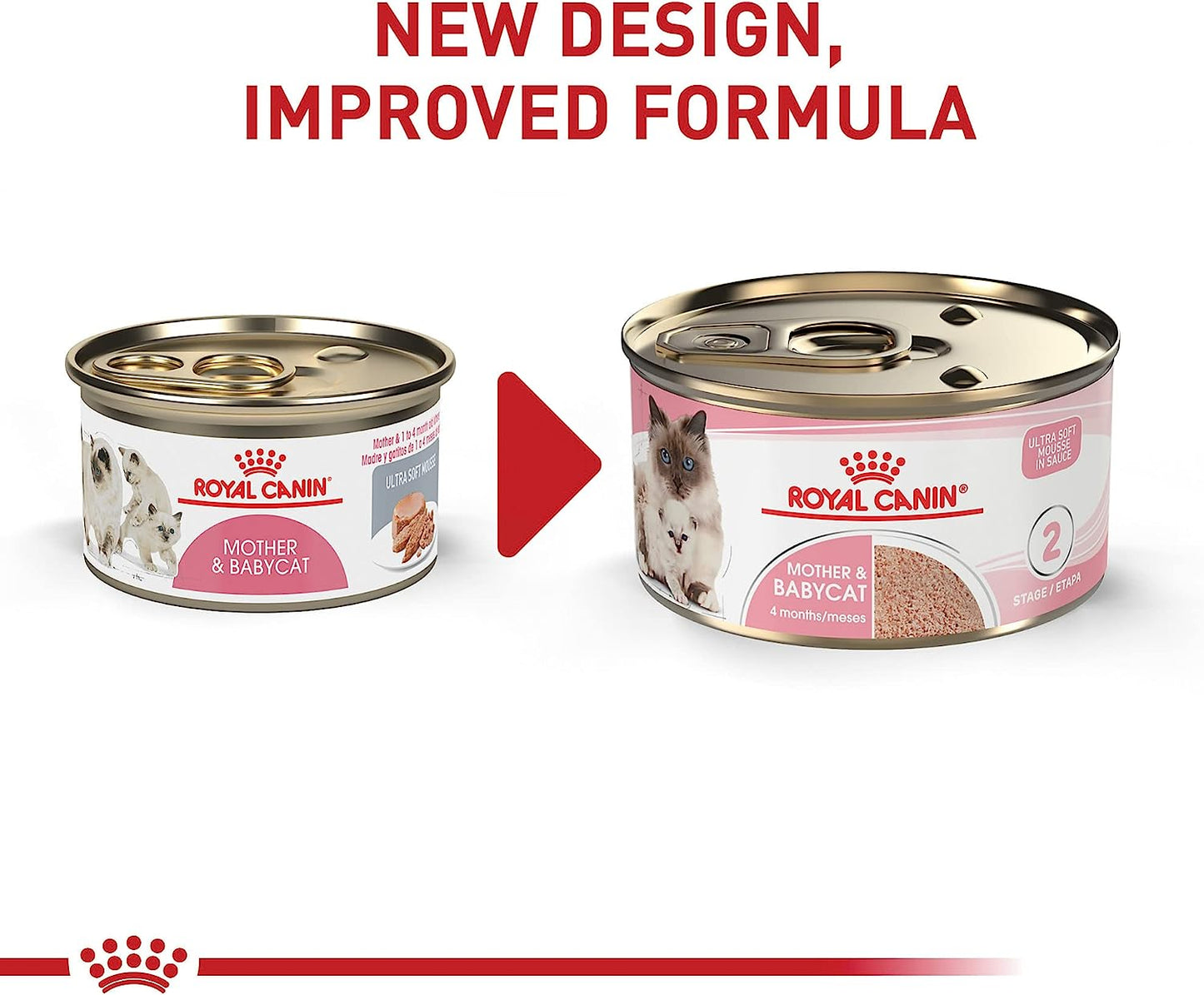 Royal Canin Feline Health Nutrition Ultra Soft Mousse in Sauce Mother & Babycat Canned Cat Food -  Wet Cat Food Royal Canin