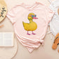Duck Summer Wear Glasses Shirt, Vacation Shirt, Cute Duck Shirt, Duck Lover Shirt, Farmer Shirt, Duck Mom