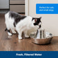 PetSafe Seaside Stainless Cat & Dog Fountain - 60 Oz Capacity -  Pet Fountain PetSafe