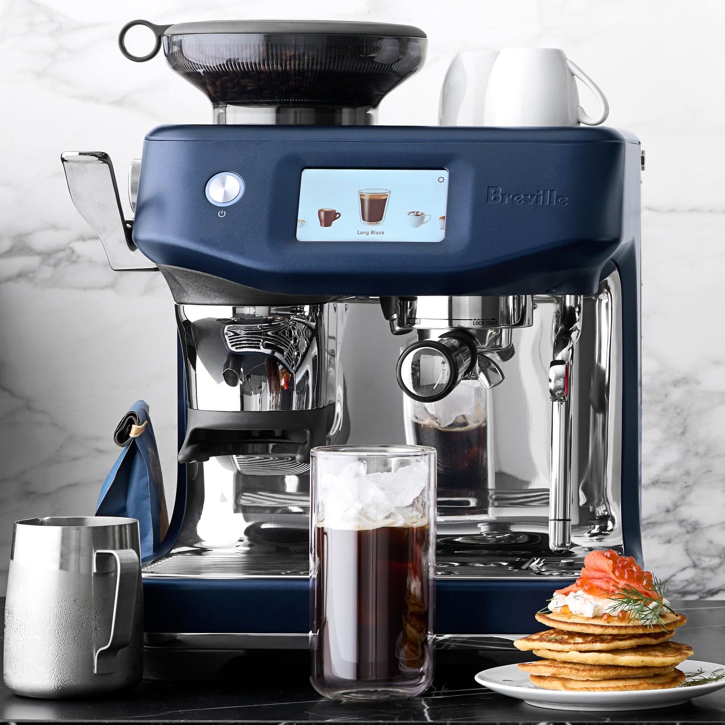 Breville Barista Touch Impress Espresso Machine with Grinder, BES881BSS