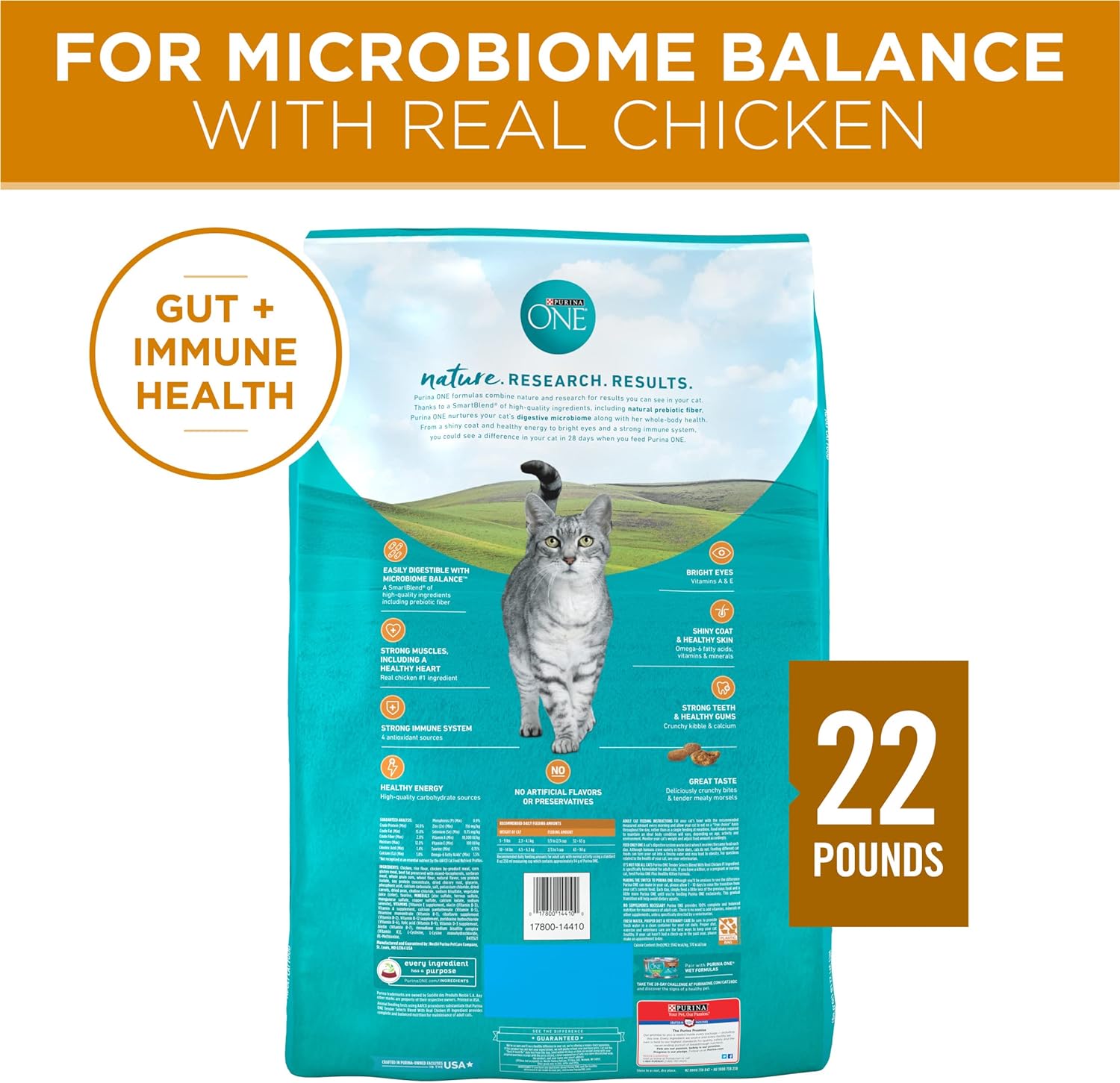Purina ONE Natural Dry Cat Food, Tender Selects Blend With Real Chicken -  Dry Cat Food Purina ONE
