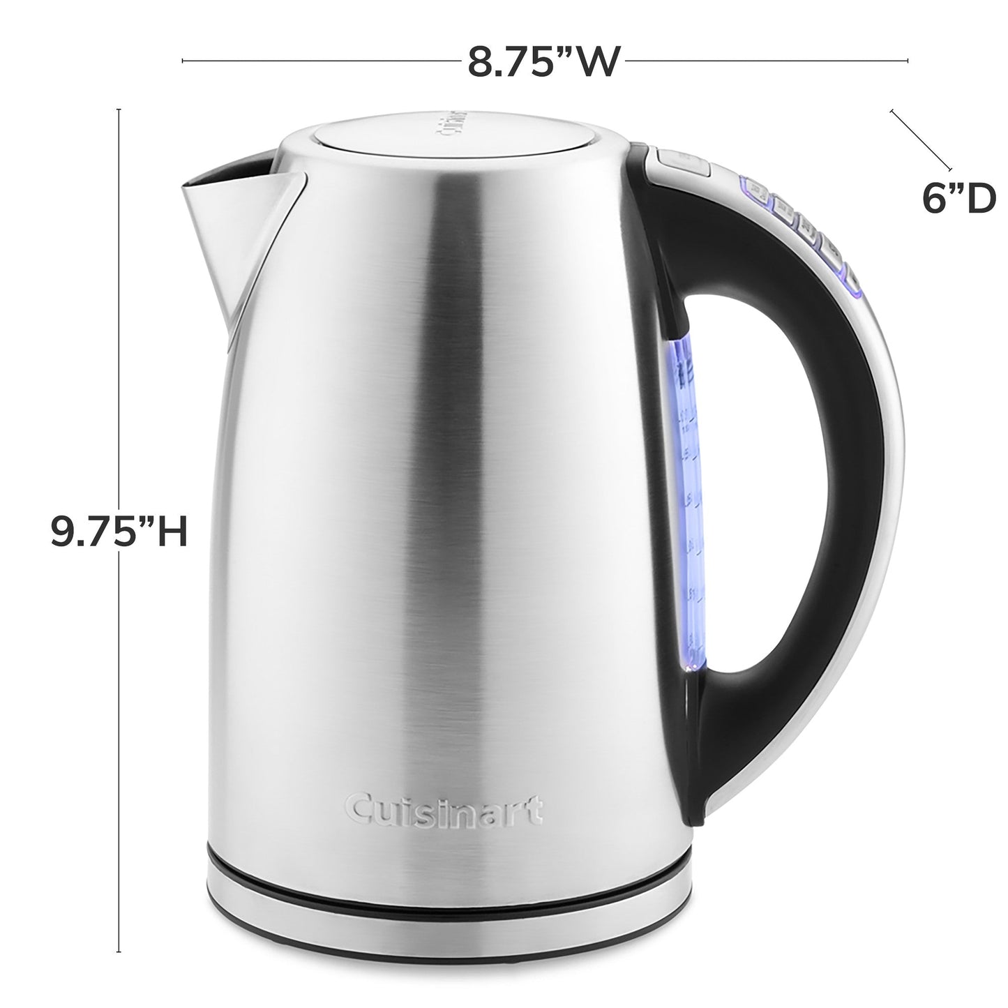 Cuisinart 1.7-Liter Stainless Steel Cordless Electric Kettle w/ 6 Preset Temperatures