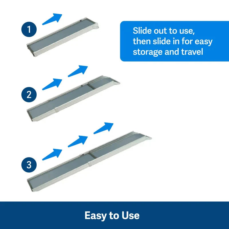PetSafe Happy Ride Telescoping Dog Ramp, 72" L x 17" W -  Pet Ramp PetSafe