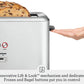Breville Bit More 4-Slice Toaster, Brushed Stainless Steel, BTA730XL