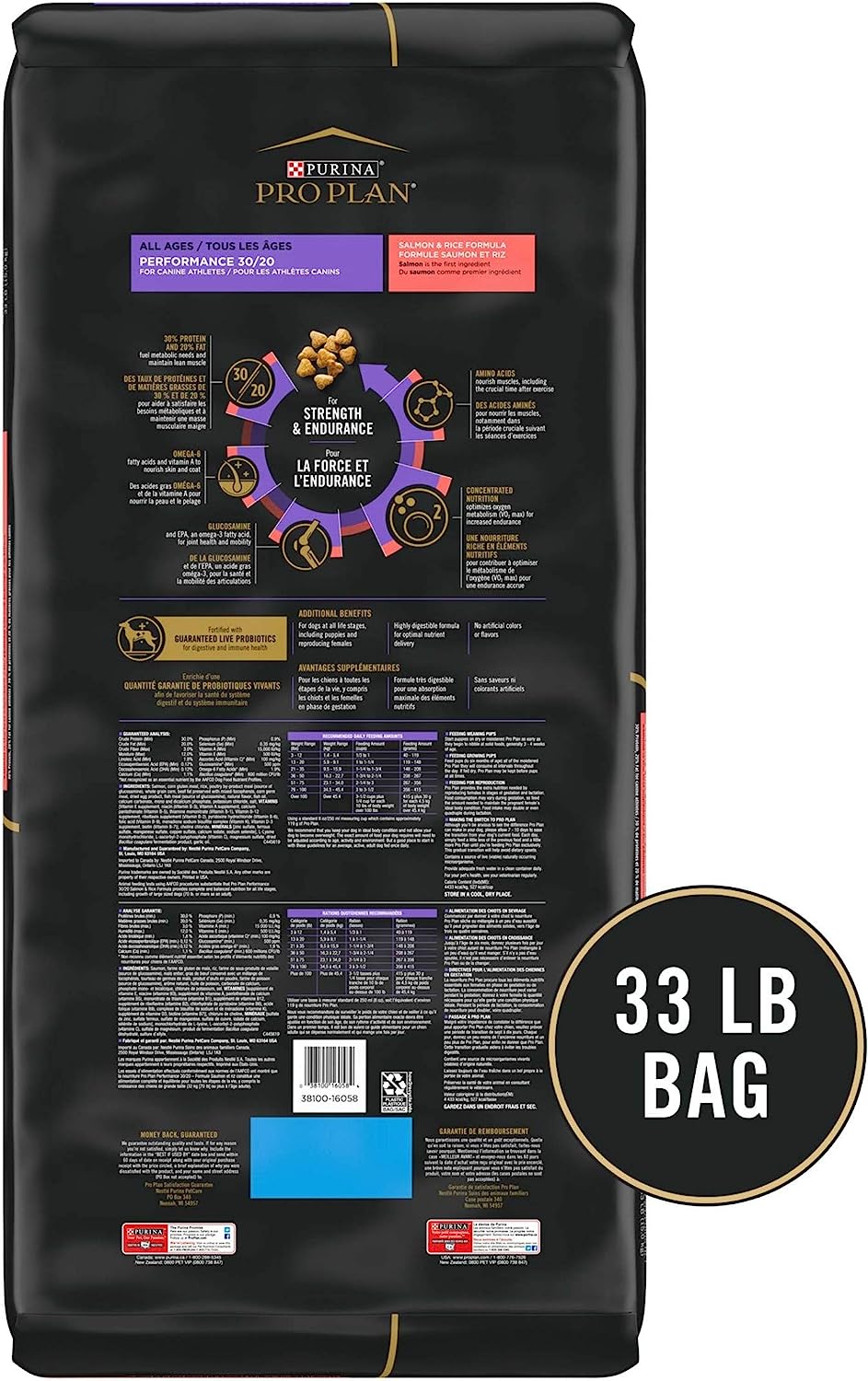 Purina Pro Plan High Energy, High Protein, SPORT 30/20 Salmon & Rice Formula Dry Dog Food -  Dry Dog Food Purina Pro Plan