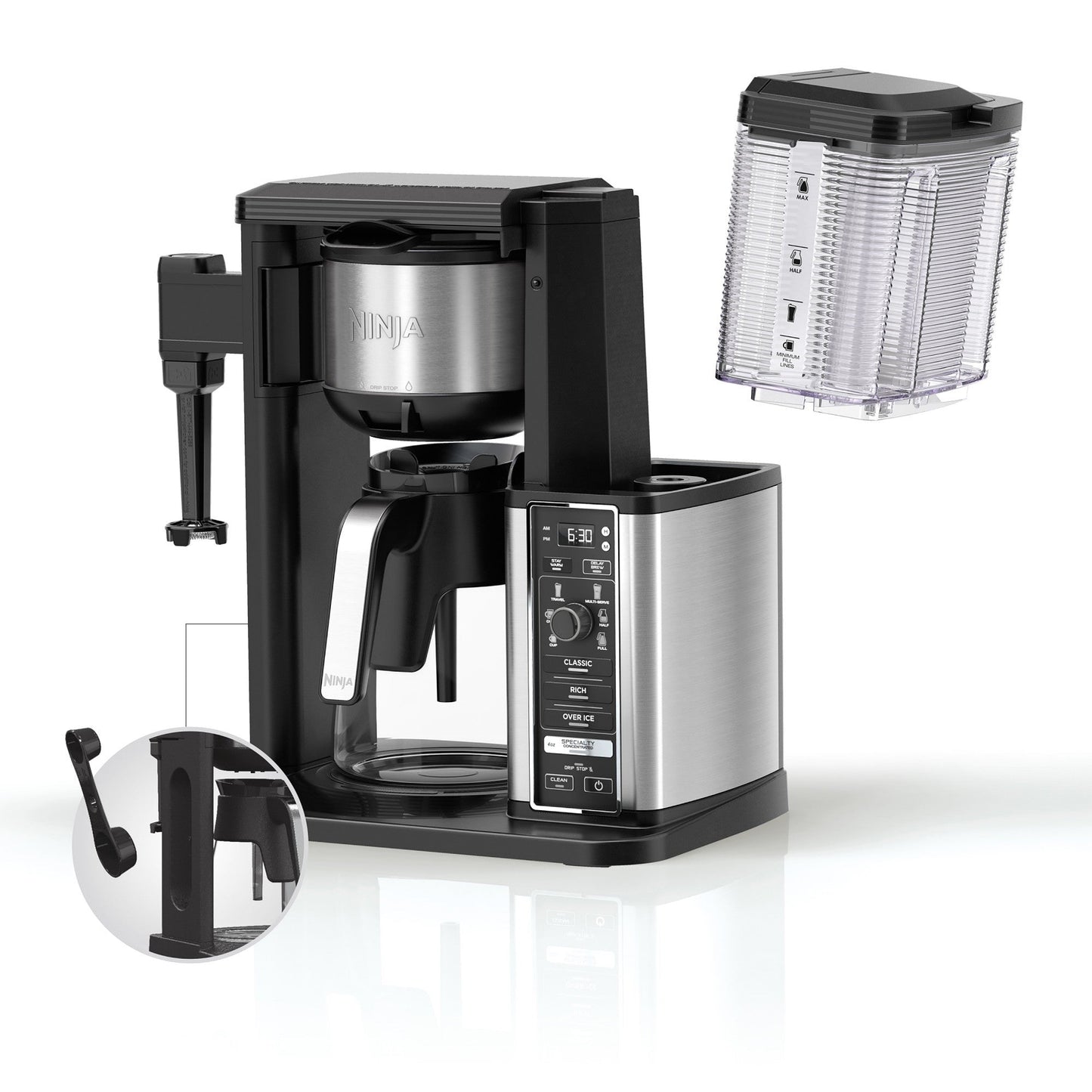 Ninja CM401 Specialty 10-Cup Coffee Maker w/ 4 Brew Styles for Ground Coffee