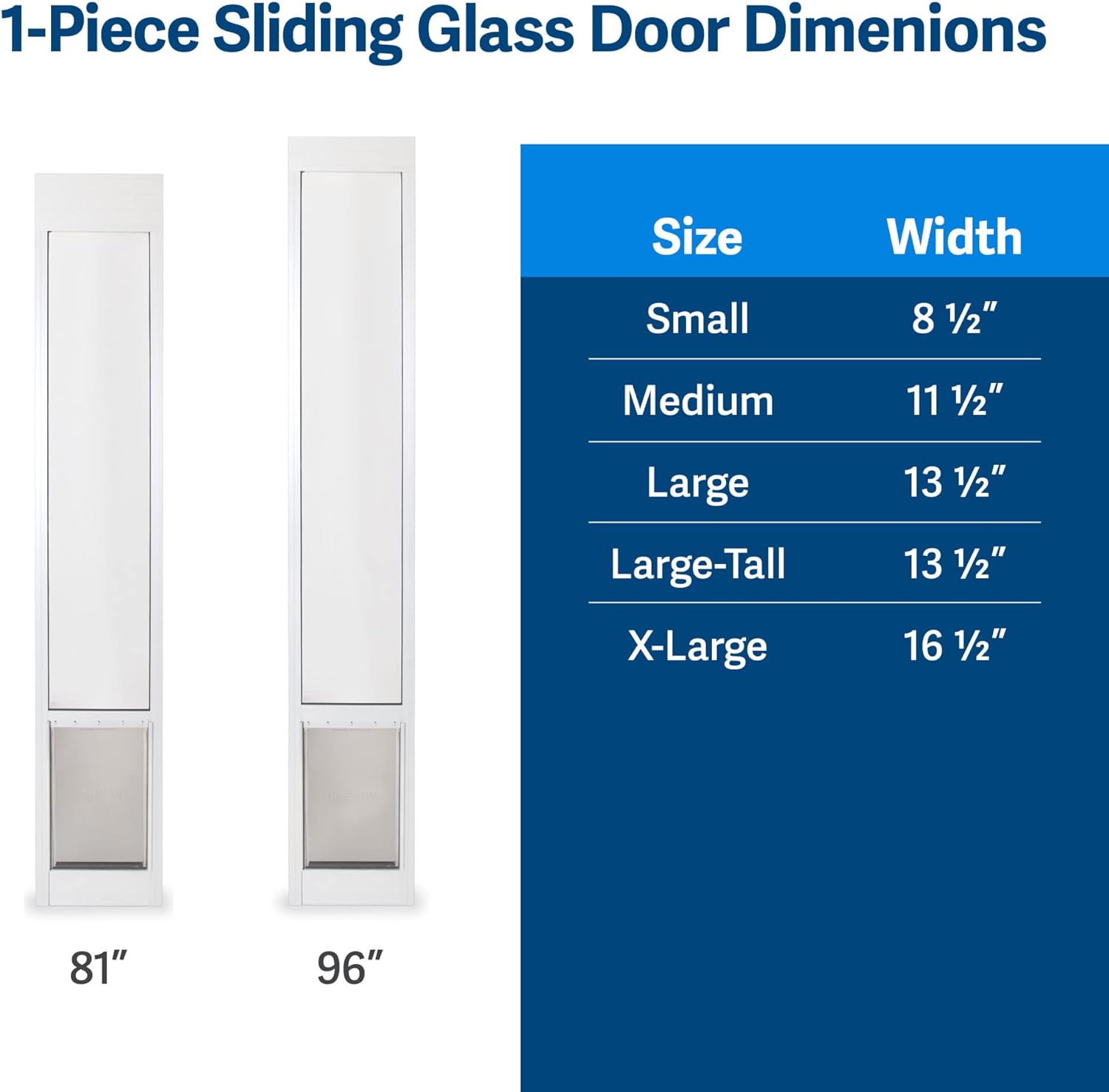 PetSafe 1-Piece Sliding Glass Pet Door for Dogs & Cats - Adjustable Height -  Dog Gates & Pens PetSafe