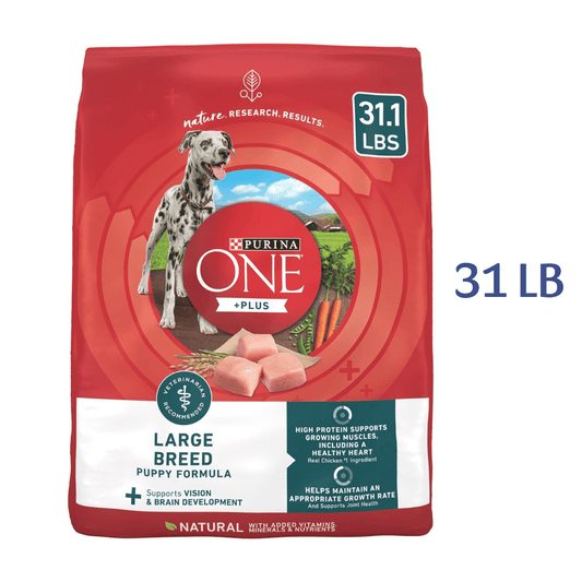 Purina ONE Plus Large Breed Formula Dry Puppy Food, Saving Up to 50% -  Dry Dog Food Purina ONE