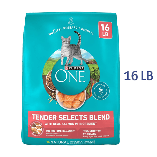 Purina ONE Natural Dry Cat Food, Tender Selects Blend With Real Salmon -  Dry Cat Food Purina ONE