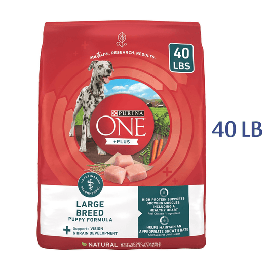 Purina ONE Natural High Protein Dry Puppy Food Plus Large Breed Formula -  Dry Dog Food Purina ONE