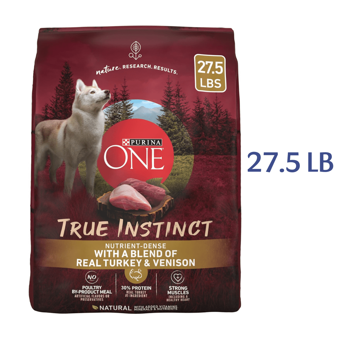 Purina ONE True Instinct Dry Dog Food with A Blend Of Real Turkey & Venison -  Dry Dog Food Purina ONE