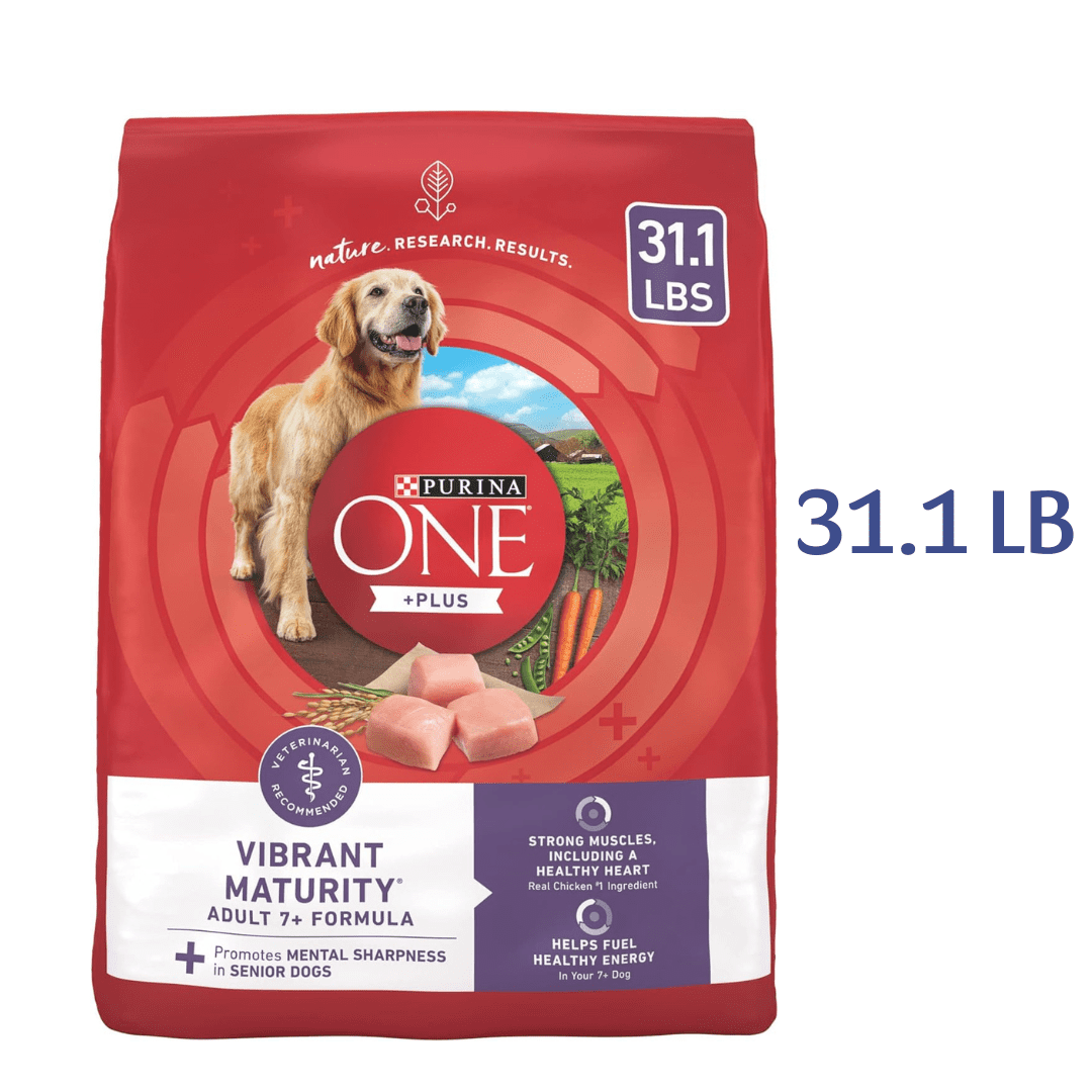 Purina ONE High Protein Dry Senior Dog Food Plus Vibrant Maturity Adult 7+ Formula -  Dry Dog Food Purina ONE