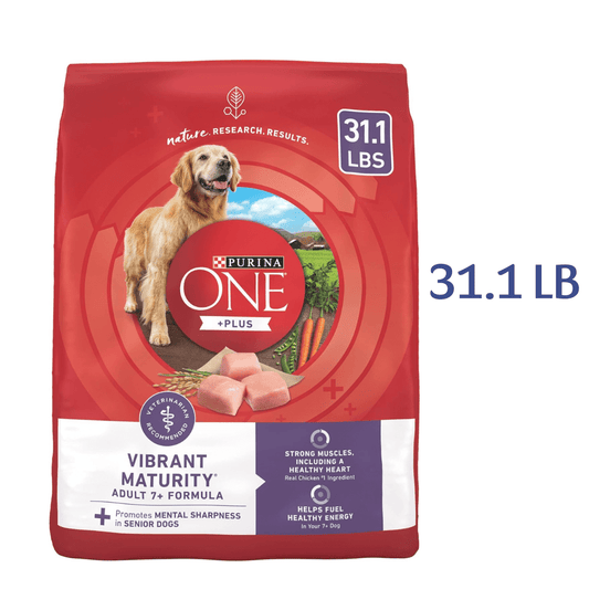 Purina ONE High Protein Dry Senior Dog Food Plus Vibrant Maturity Adult 7+ Formula -  Dry Dog Food Purina ONE