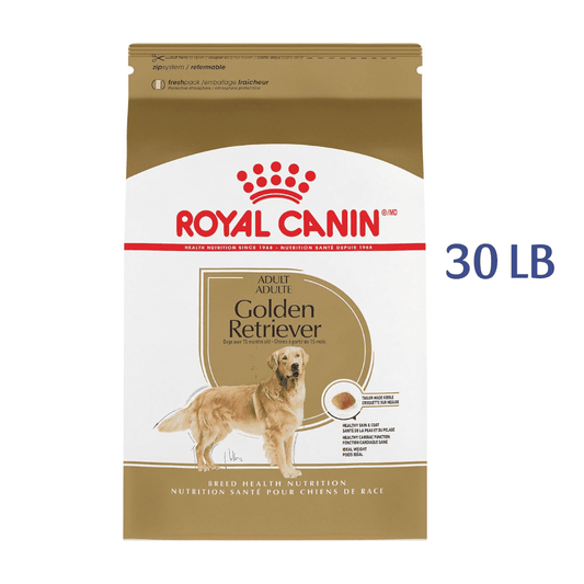Royal Canin Breed Health Nutrition Golden Retriever Adult Dry Dog Food, 30 LB -  Dry Dog Food Royal Canin