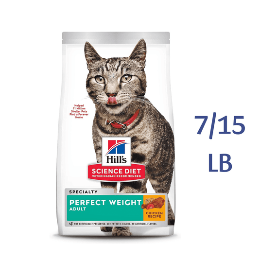 Hill's Science Diet Adult Perfect Weight Chicken Recipe Dry Cat Food -  Dry Cat Food Hill's Science