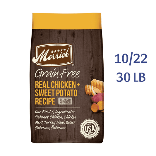 Merrick Grain Free Real Chicken & Sweet Potato Recipe Dry Dog Food -  Dry Dog Food Merrick