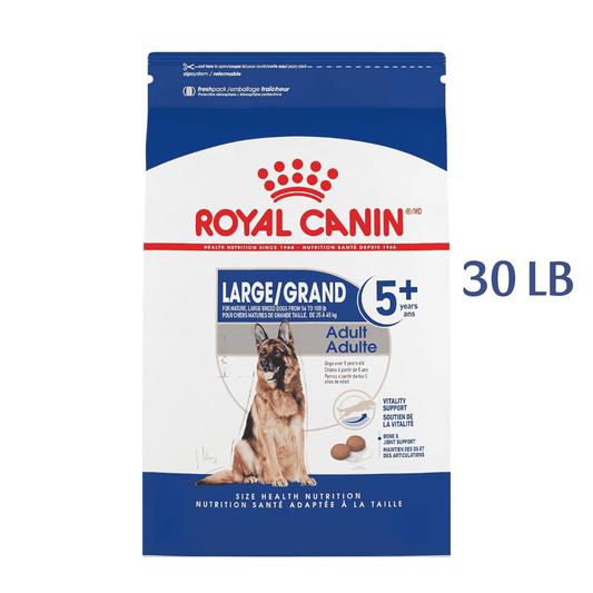 Royal Canin Large Adult 5+ Dry Dog Food for Older Dogs, 30 LB -  Dry Dog Food Royal Canin
