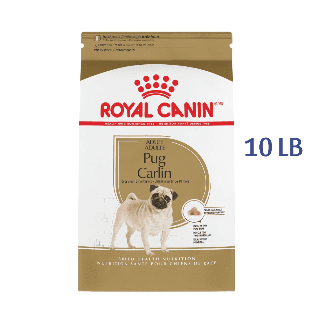 Royal Canin Pug Adult Breed Specific Dry Dog Food, 10 LB -  Dry Dog Food Royal Canin