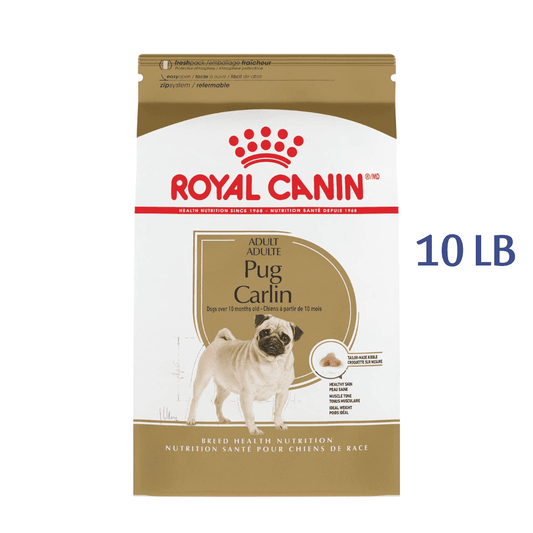 Royal Canin Pug Adult Breed Specific Dry Dog Food, 10 LB -  Dry Dog Food Royal Canin