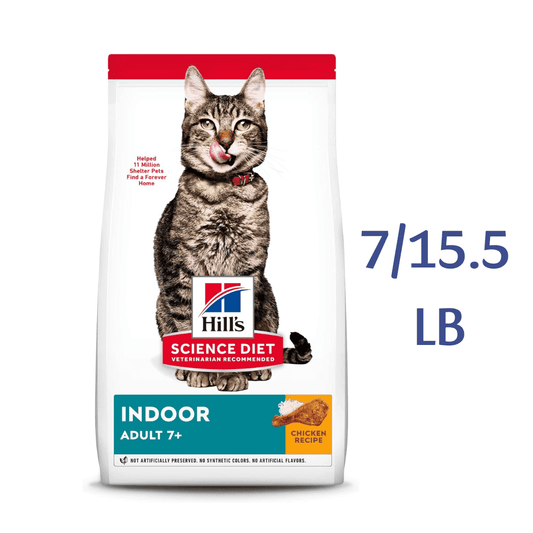 Hill's Science Diet Adult 7+ Indoor Chicken Recipe Dry Cat Food -  Dry Cat Food Hill's Science