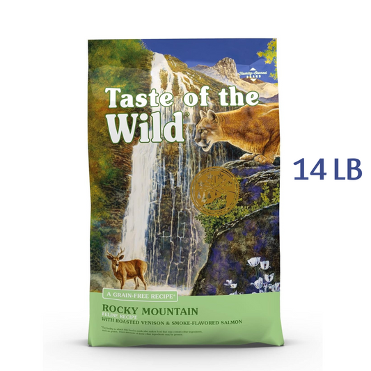 Taste of the Wild Rocky Mountain Grain-Free with Roasted Venison & Smoke-Flavored Salmon Dry Cat Food -  Dry Cat Food Taste of the Wild