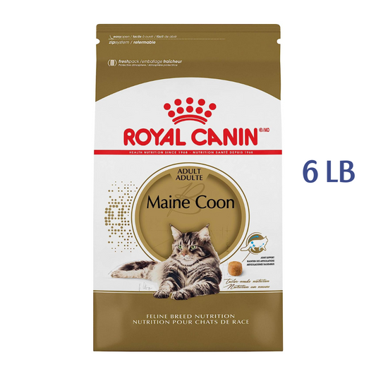 Royal Canin Maine Coon Breed Adult Dry Cat Food, 6 LB -  Dry Cat Food Royal Canin