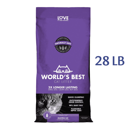 World's Best Cat Litter Lavender Scented Cat Litter, 28 LB -  Cat Litter World's Best Cat Litter