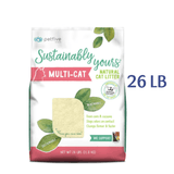 Sustainably Yours Multi-Cat From Corn & Cassava Natural Litter, 26 LB -  Natural Cat Litter Sustainably Yours