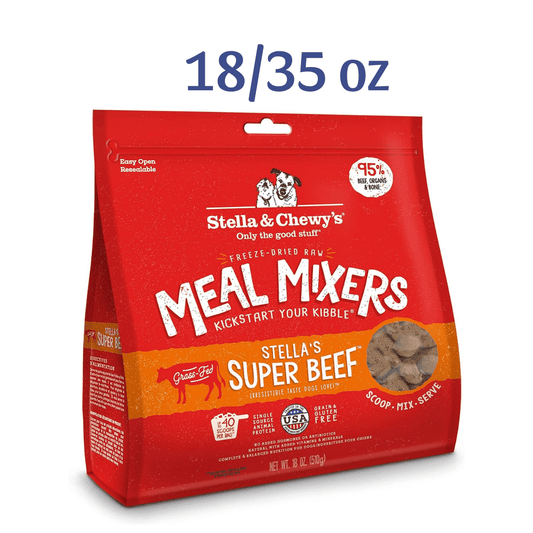 Stella & Chewy's Freeze Dried Raw Super Beef Meal Mixer High Protein Dry Dog Food Topper -  Dry Dog Food Stella & Chewy's