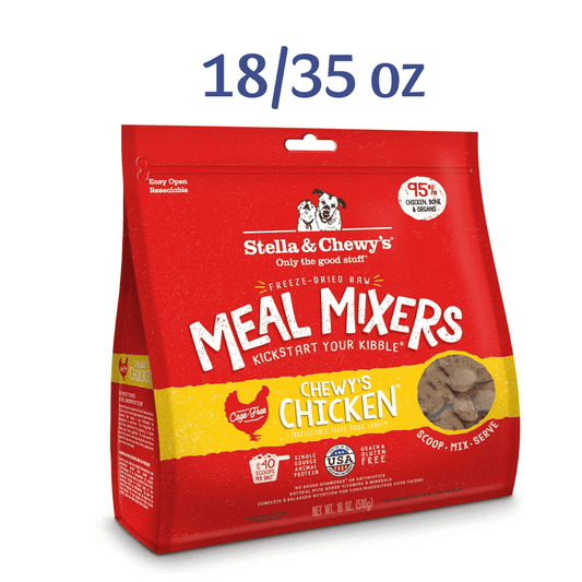 Stella & Chewy's Freeze Dried Raw Chewy's Chicken Meal Mixers High Protein Dry Dog Food Topper -  Dry Dog Food Stella & Chewy's