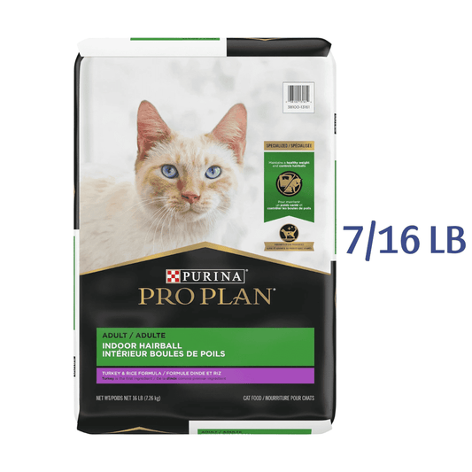 Purina Pro Plan Hairball Management, Indoor Cat Food, Turkey and Rice Formula -  Dry Cat Food Purina Pro Plan