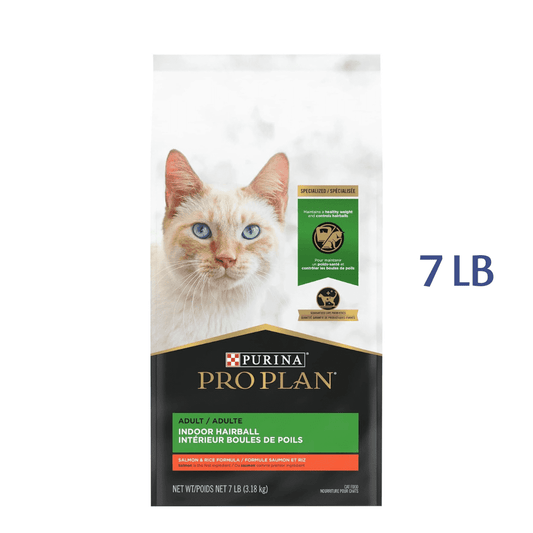 Purina Pro Plan Hairball Management, Indoor Dry Cat Food, Salmon and Rice Formula -  Dry Cat Food Purina Pro Plan