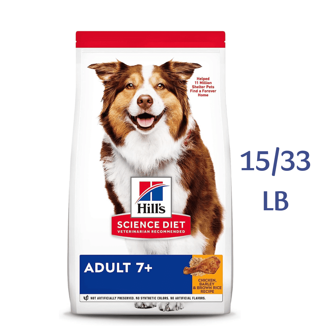 Hill's Science Diet Adult 7+ Chicken Meal, Barley & Brown Rice Recipe Dry Dog Food -  Dry Dog Food Hill's Science