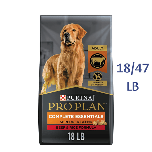 Purina Pro Plan High Protein Dry Dog Food Shredded Blend Beef & Rice Probiotics Formula -  Dry Dog Food Purina Pro Plan