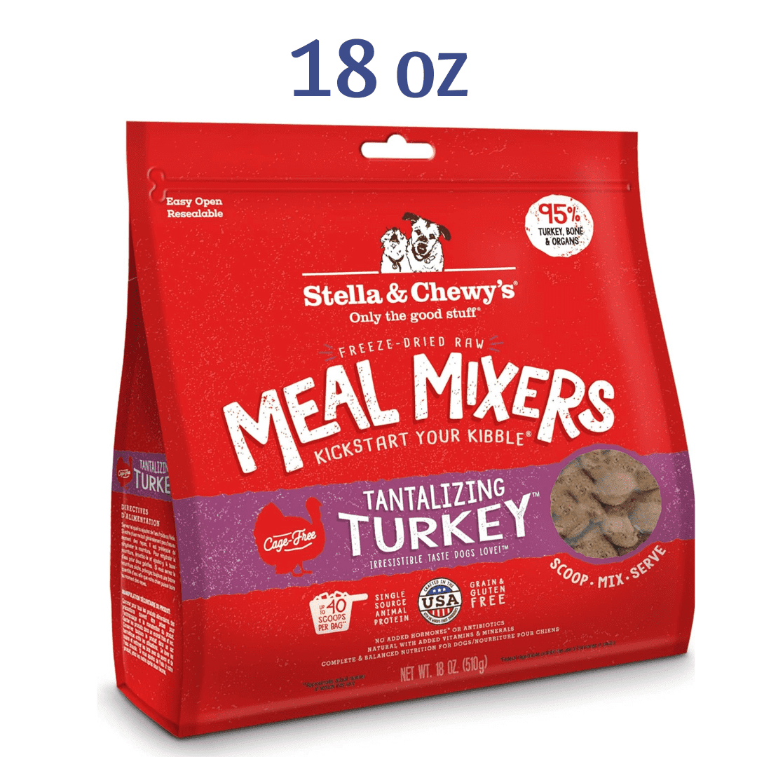Stella & Chewy's Freeze Dried Raw Tantalizing Turkey Meal Mixer High Protein Dry Dog Food Topper -  Dry Dog Food Stella & Chewy's