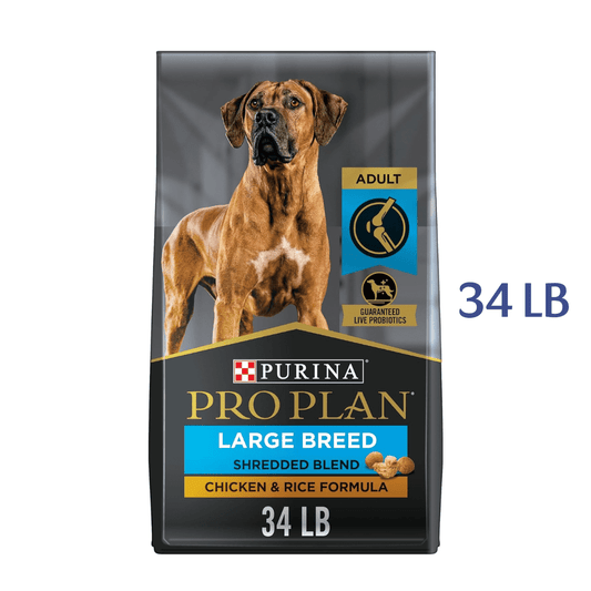 Purina Pro Plan Senior Joint Health Large Breed Dog Food, Shredded Blend Chicken & Rice Formula -  Dry Dog Food Purina Pro Plan
